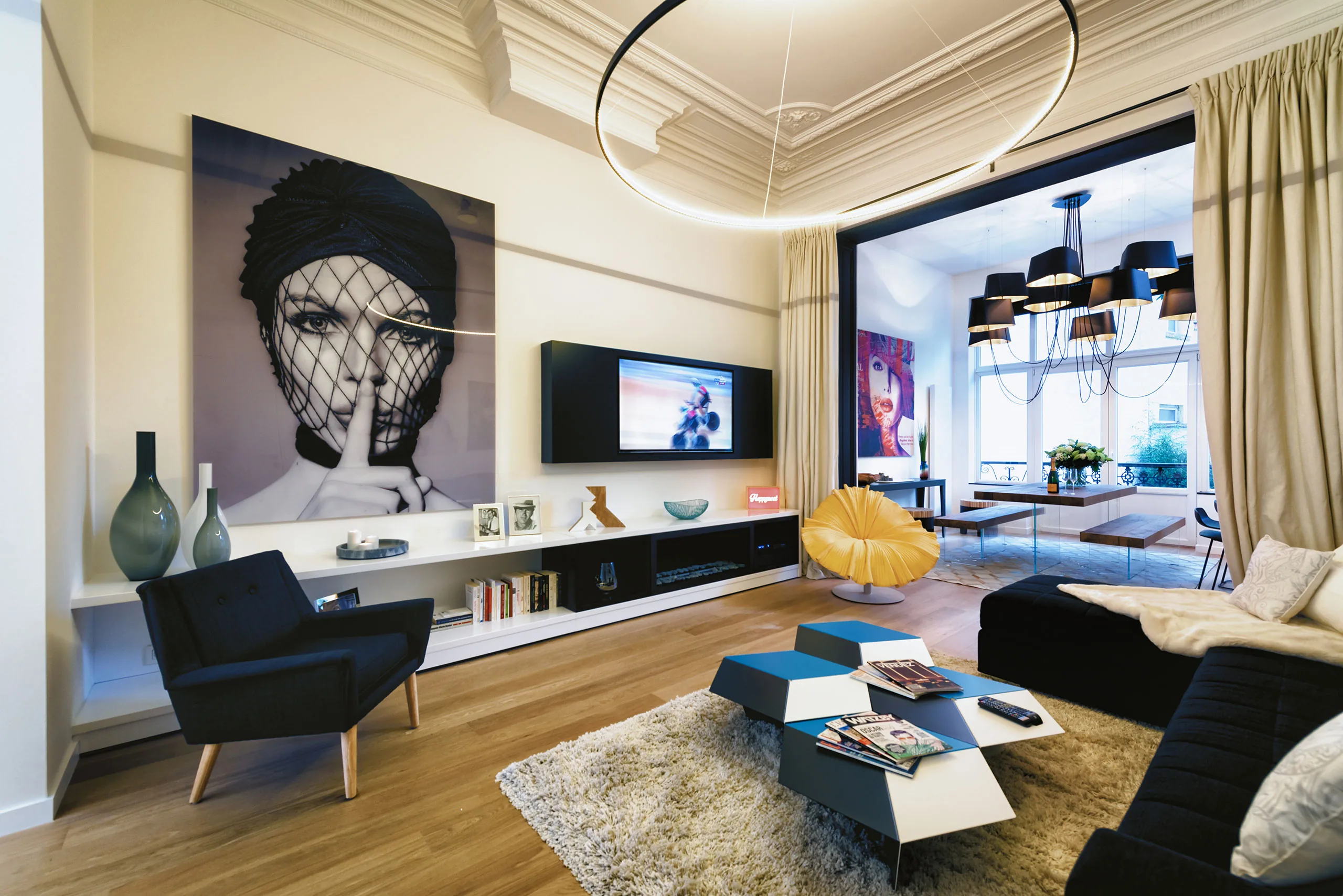 Séjour d’Amazone 2, appartement meublé à Bruxelles