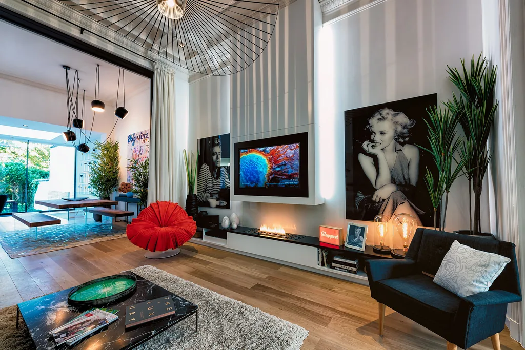 Living room at Aqueduc 1, furnished apartment in Brussels