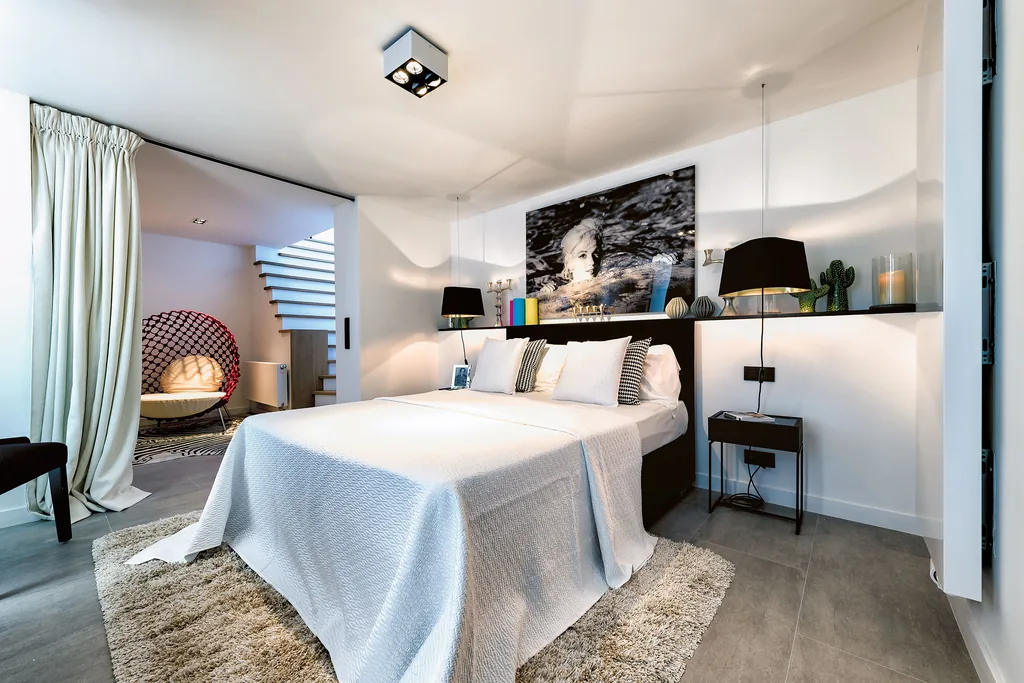 Deuxième chambre d’Aqueduc 1, appartement meublé à Bruxelles