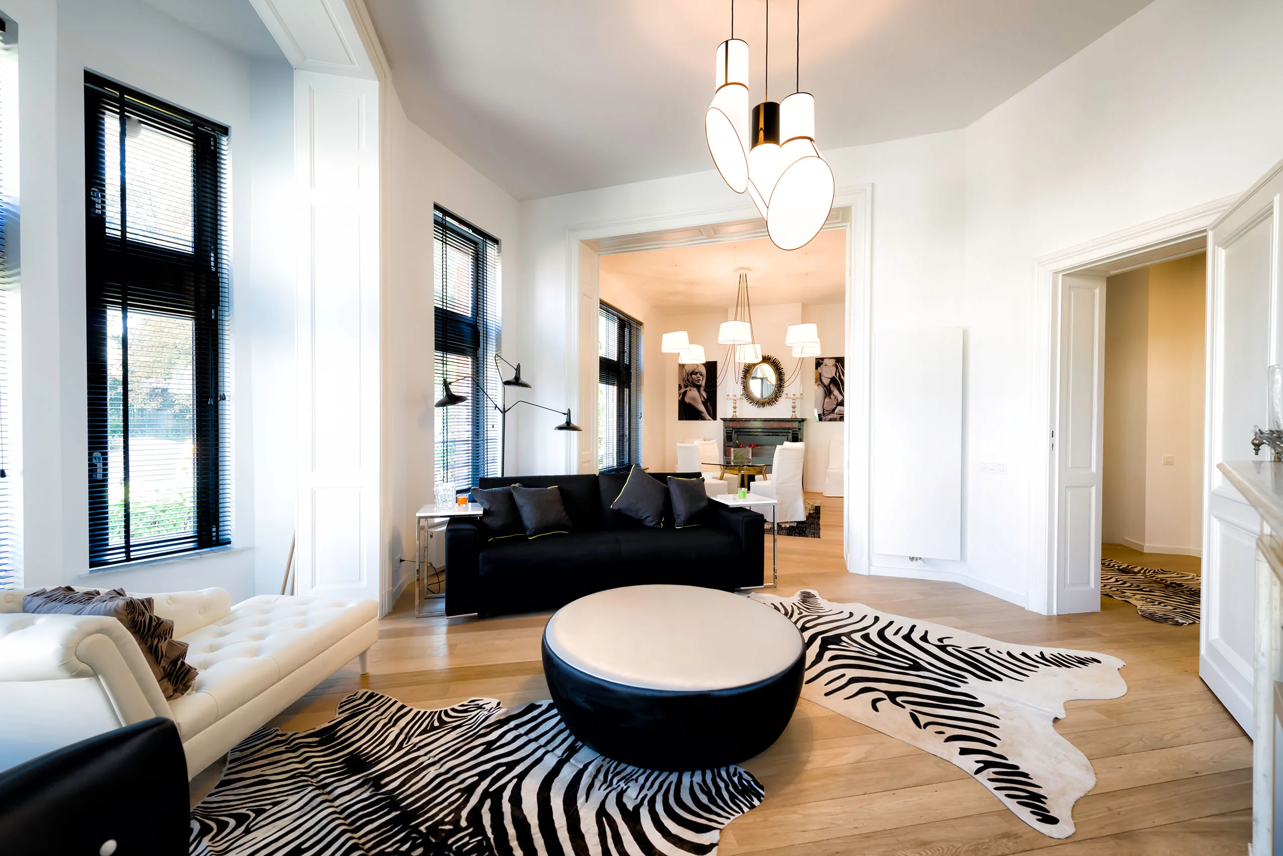 Living room at Palmerston 1, furnished apartment in Brussels