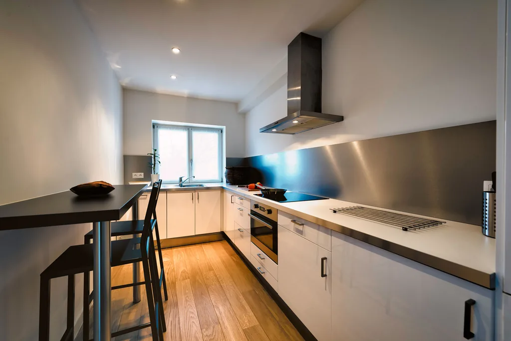 Cuisine équipée de Paul Lauters 3, appartement meublé à Bruxelles