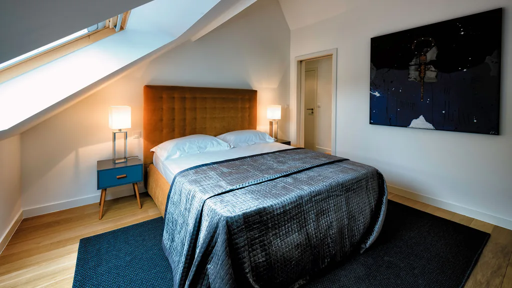 Chambre principale de Paul Lauters 5, appartement meublé à Bruxelles